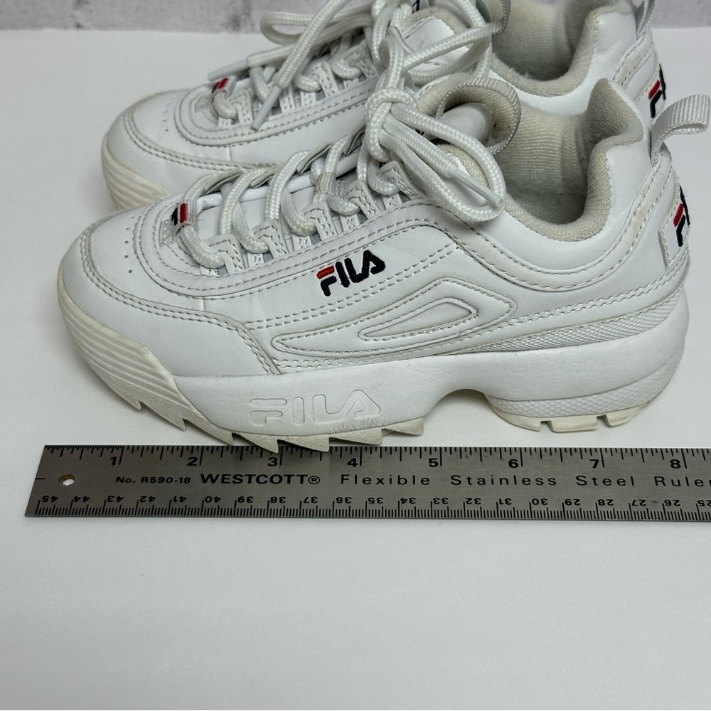 FILA Big Kids Disruptor II Casual Shoes Sneakers FW02945-111 White - Picture 13 of 13